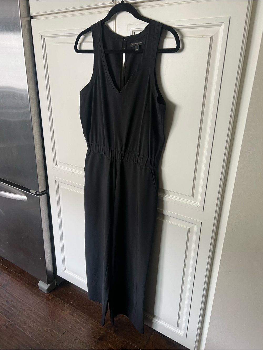 Banana Republic Black Sleeveless V-Neck Jumpsuit